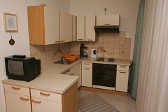 Bild: Küche des 4-Bett-Appartments im Landhaus Köck
