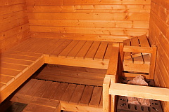 Bild: Blick in die hauseigene Sauna des Landhauses Köck